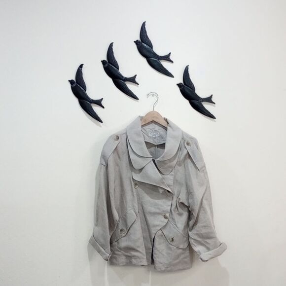 Ivan Grundahl Copenhagen Beige Unstructured Linen Jacket Blazer - Size 38 (M) - Picture 1 of 7